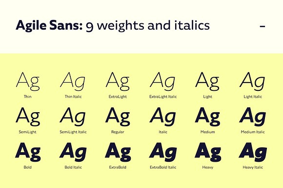 Agile Sans by Graphic Fonts on Dribbble