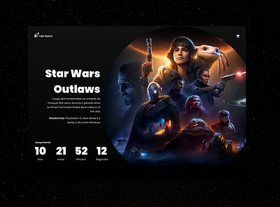 Daily UI #014 - Countdown Timer challenge countdown timer daily ui design figma game star wars ui website