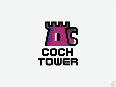 COCK-TOWER bird castle cock logo tower