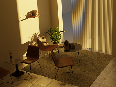 Interior of rooms (Blender 3d) 3d blender environment fbx maya modeling objectt room sculpting software tutorials