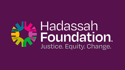 Hadassah Foundation brand identity brand standards guide brand strategy equity justice logo design new york city non profit rebrand website