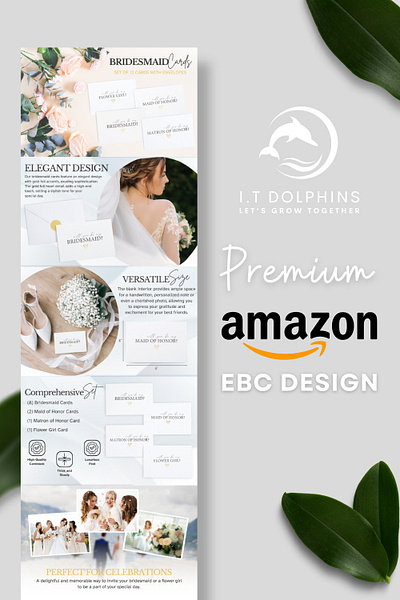 Amazon A Plus Content | Bridesmaid Cards amazonapluscontent amazonlistingimages amazonoptimization apluscontent brandgraphics design ebcdesign graphic design infographics listingimages
