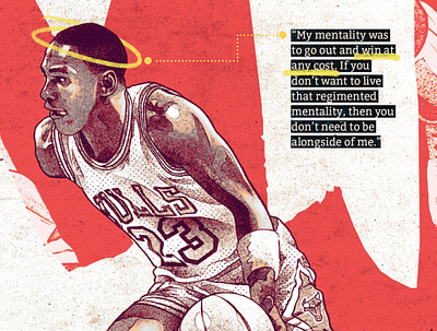 Jordan mentality basketball digital art digital illustration illustration michael jordan nba