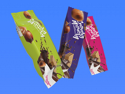 Crunchy munchies art branding design graphic design packaging design