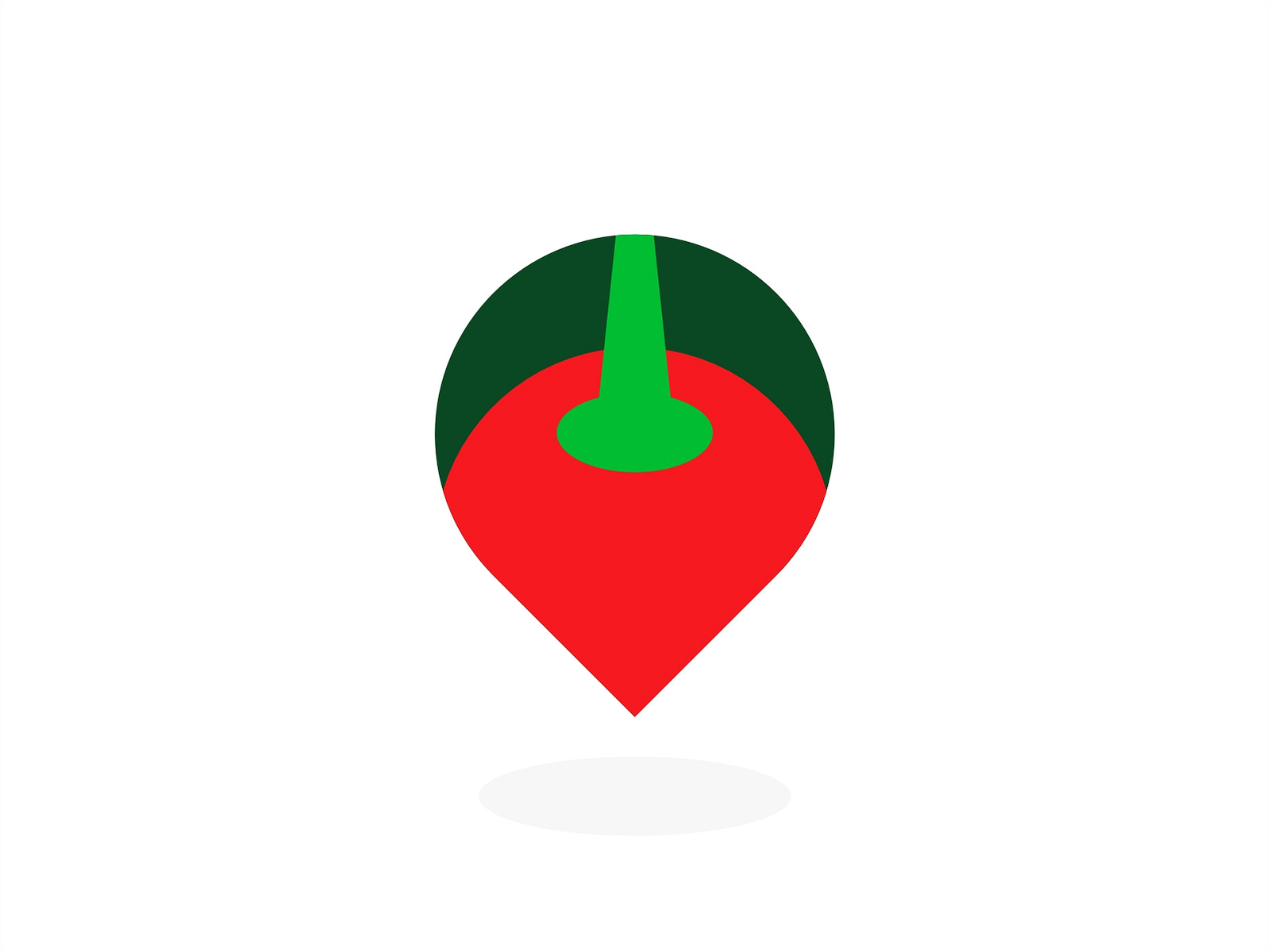 PepperPin, booking assistant, pepper + map pin pointer logo icon by ...