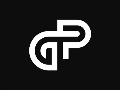 GP monogram logo brand branding creative design gp gp logo gp monogram identity initial letter lettermark logo logotype minimalist modern monogram