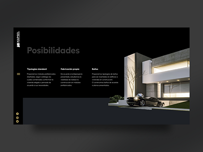 Architecture website design architecture arquitectura construction dark theme landing page minimal design sitio web website