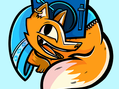 FOX MUSIC | ILLUSTRATION animal beatmaker fox hiphop rap savage wild