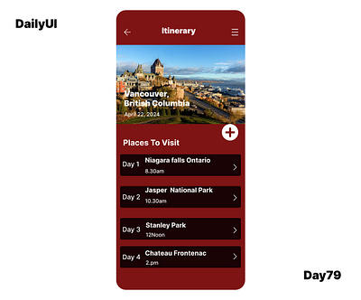 #Day079-Itinerary #DailyUI Design 3d animation branding graphic design logo motion graphics ui