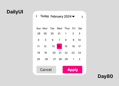 #Day080-Date Picker #DailyUI Design 3d animation branding graphic design logo motion graphics ui