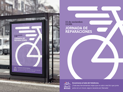 Brand redesign bicicle branding illustration logo design reparacion sitio web violet website