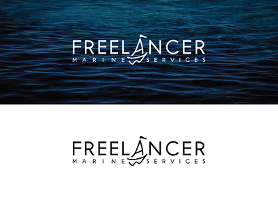 Luxurious marine services logo design icon illustration logo vector