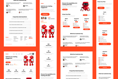 Zaion - Ai Chat Bot Landing Page V1 ai assistant automated browser chat design homepages intelligence internet landingpage layout message network prompt robot site ui ux web website