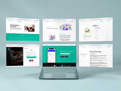 Consult portfolio's landing page portfolio saas ui ui design ux ux design web website
