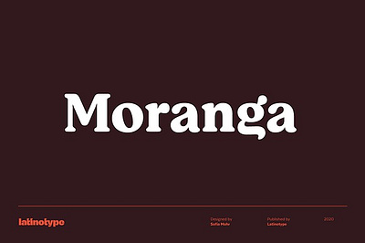 Moranga bold brand branding contemporary decorative display food friendly fun logo modern news organic packaging poster retro serif soft title