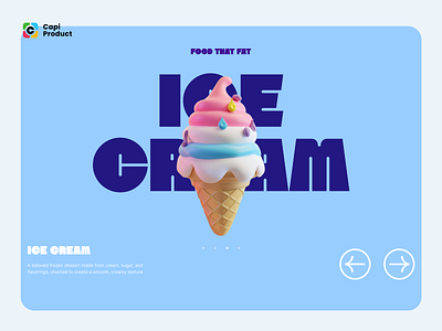 Food That Fat design fat food icecream ui uiux website