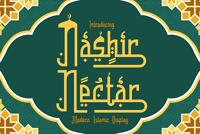 Nashir Nectar – Modern Islamic Display adha arab font arabic typography branding typeface business typeface crafting font creative display cultural script display font display script eid graphic design islam islamic logo modern font packaging font poster font professional font unique arabic