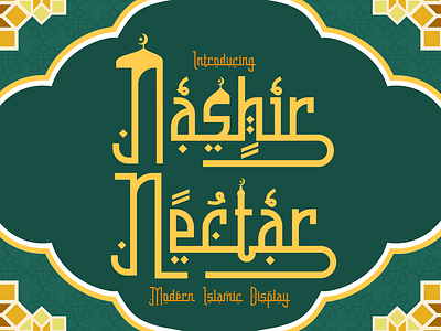 Nashir Nectar – Modern Islamic Display adha arab font arabic typography branding typeface business typeface crafting font creative display cultural script display font display script eid graphic design islam islamic logo modern font packaging font poster font professional font unique arabic