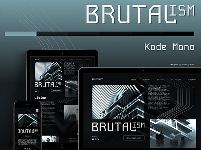 Brutalism affinity designer brutalism concept graphic design metal mono web design