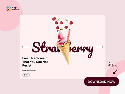 Shot Design F&B design fb icecream menu shotdesign ui uiux website