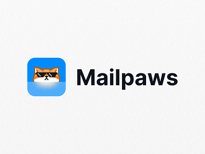 Logo Design Mailpaws cat logo email logo illustration logo logo design mailpaws minimal logo product design