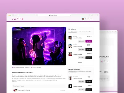 Book Tickets - Front End Screens I dashboard design design development front end landing page landing page design new design ui ui design ux design