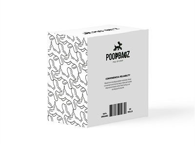 POOPBAGZ | Dogs poop bags log and packaging design bags balloon black and white box brand identity branding design discover dog illustration label logo logotype packaging packaging design pets poop print