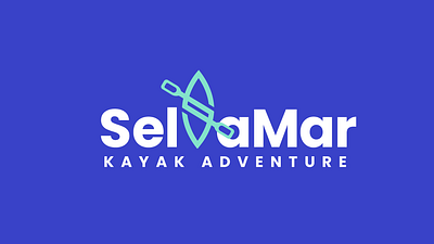 Selvamar Kayak Adventure adventure aventura brand branding deporte desing graphic design icon illustration jungle kayak logo mar ocean photoshop purple selva sport tour vacation