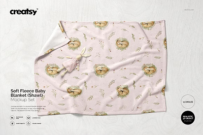 Fleece Baby Blanket (Shawl) Mockup creatsy custom customizable design etsy mock mock up mockup mockups personalized print printable printed printing sublimated sublimation template up