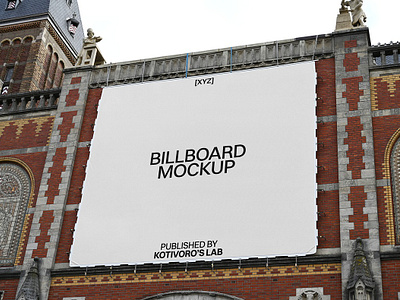 Billboard Mockup 05 billboard mockup branding mockup mockup photoshop poster mockup print template template mockup