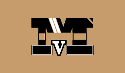 Letter M/V logo unique branding graphic design logo