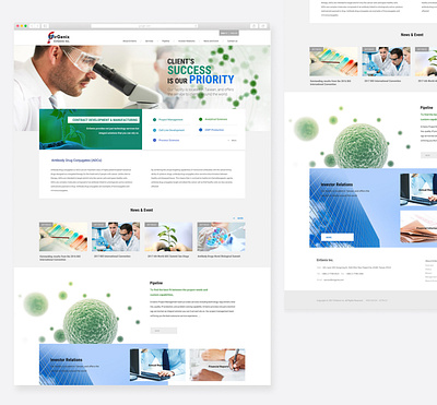 Medical Website uiux design web design