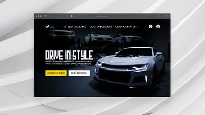 Car wrap website design car website graphic design ui ux wordpress