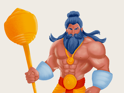 The Mighty Bheem book art character design illustration mythical heroes mythology