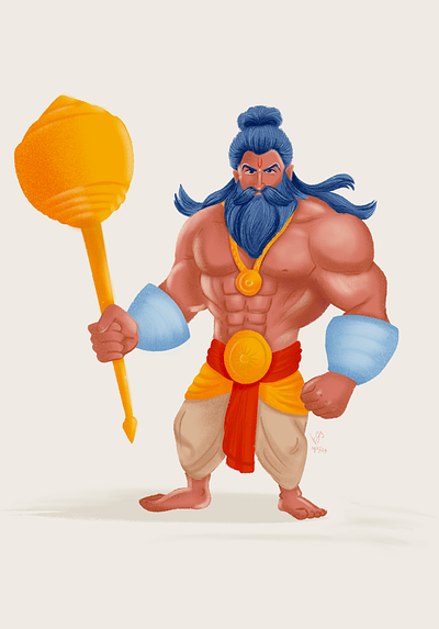 The Mighty Bheem book art character design illustration mythical heroes mythology