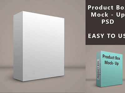 Product - Box - PSD Mock up box display mock up mockup product product box template