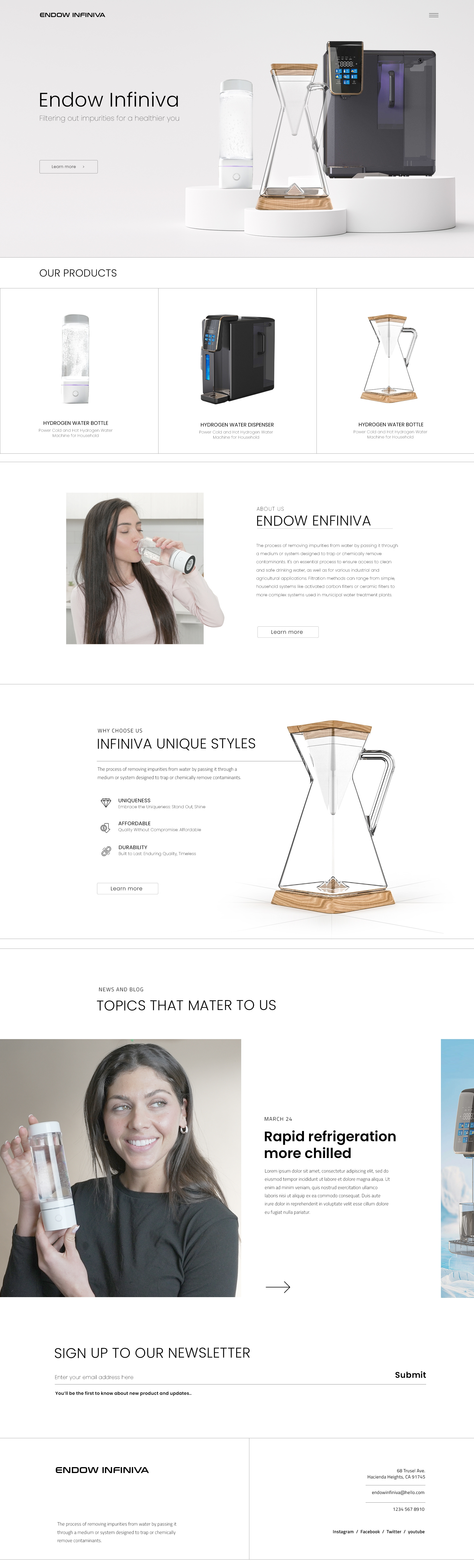 Endow Web design design landing page website website design