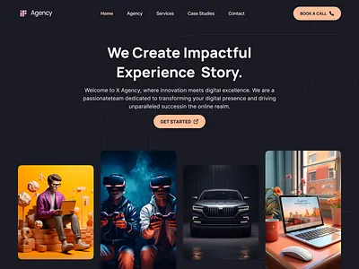 IF Agency Landing Page agency branding graphic design interface landing page ui user experience ux visual design web design web page