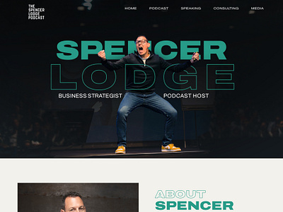 Speaker Website design landing page speaker website website design