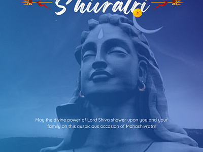 Maha Shivratri graphic design social media post