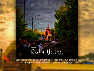 Rath yatra graphic design social media post