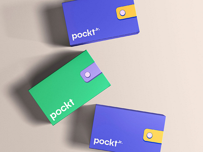 Pockt Packaging and Debit Card Design branding debit card design design graphic design illustration packaging design sticker design
