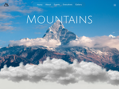 Mountains Website Design figma graphic design ui webdesign website