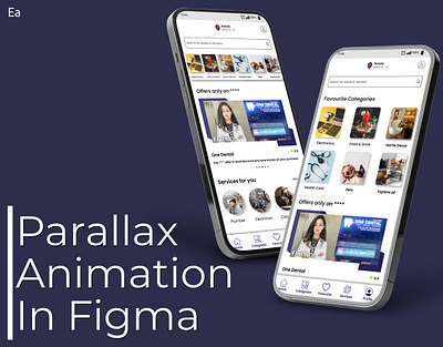 Parallex animation animation figma parallax animation prototype ui ui design xd