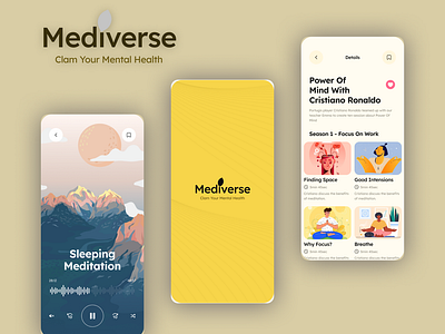 Meditation App case study fitness health meditation meditation app mindfulness mobile app workout yoga