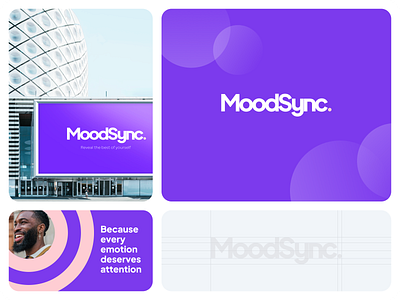 MoodSync - Brand design for an emotional well-being app brand branding branding identity graphic design logo logo design logo mark logotype saas visual identity