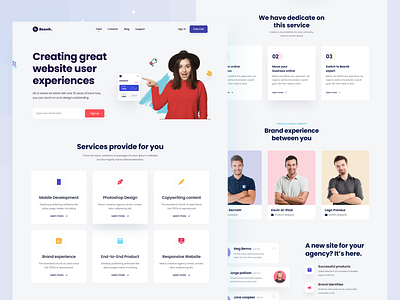 Agency landing page design figma figma design landig page landing page design portfolio product design ui design ui ux user interface user interface design ux design website design