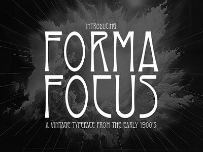 Forma Focus – Vintage 1900s Typeface packaging design font