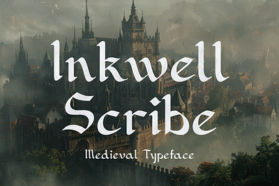 Inkwell Scribe – Medieval Typeface medieval book cover font