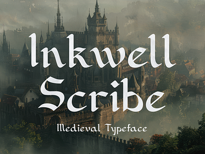Inkwell Scribe – Medieval Typeface medieval book cover font
